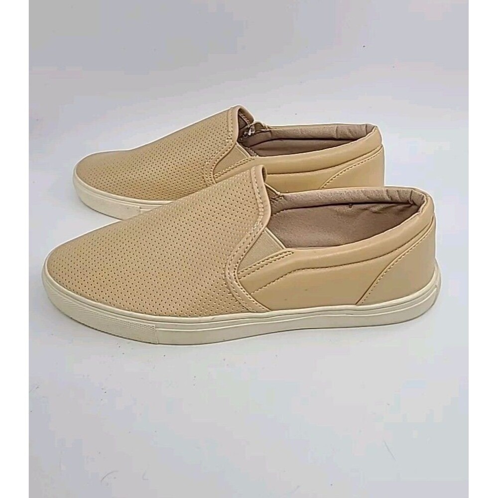 Jolimall Slip On Casual Shoes Sneakers Size 8.5 Women Tan Comfort